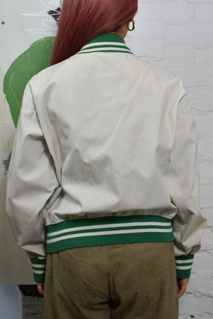 Vintage "Champion" Manhattan College Cotton Jacket