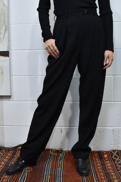 Vintage "Escada" Margaretha Ley Black Wool Trousers