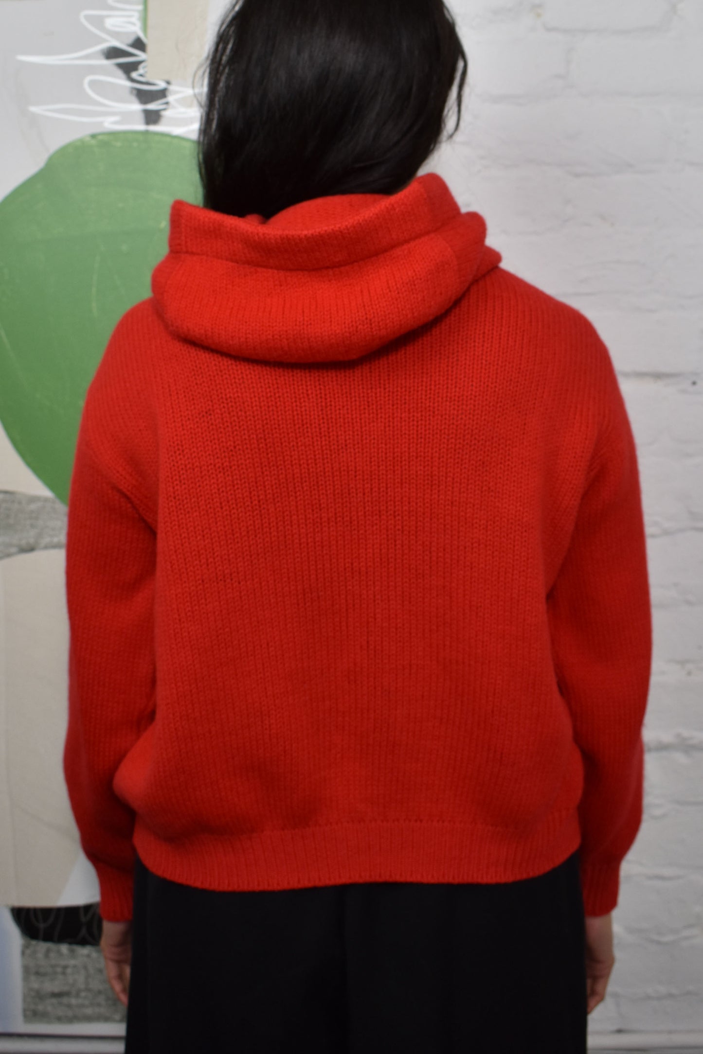 Vintage 1960's "Bobbie Brooks" Red Wool Cardigan Sweater