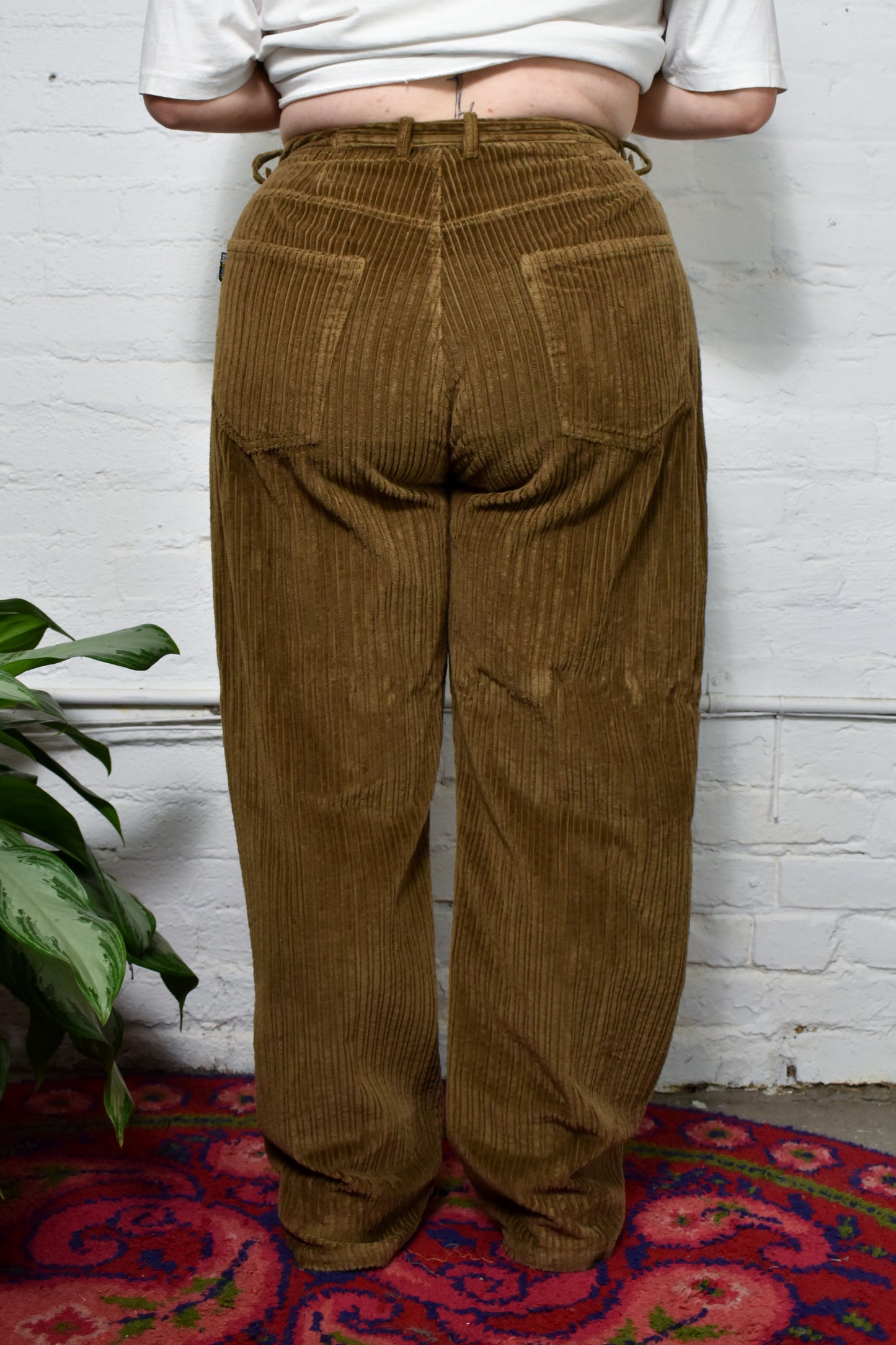 Vintage 90's Teddy Brown Corduroy Pants