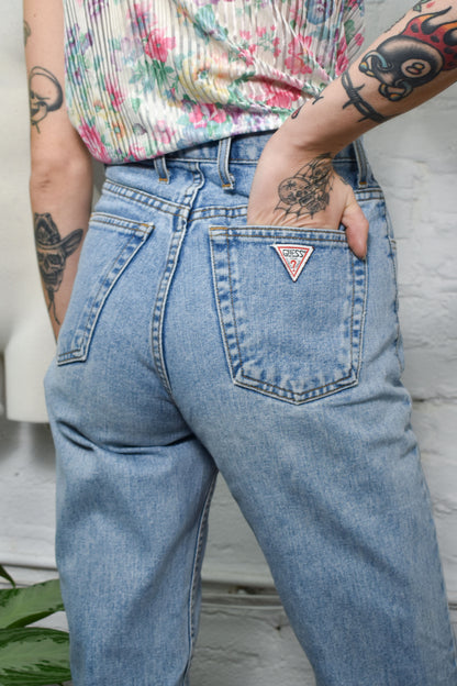 Vintage "Guess" Light Wash Mom Jeans