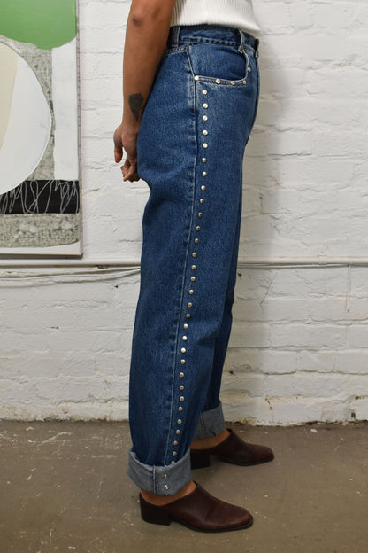 Vintage 90s "Lawman" Studded Jeans