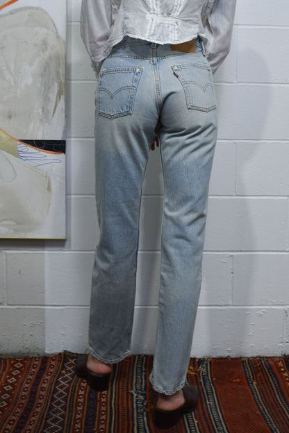 Vintage "Levis" Lightwash 501 Button Fly Jeans