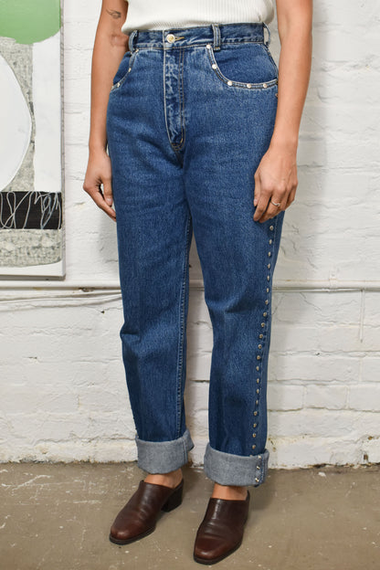 Vintage 90s "Lawman" Studded Jeans