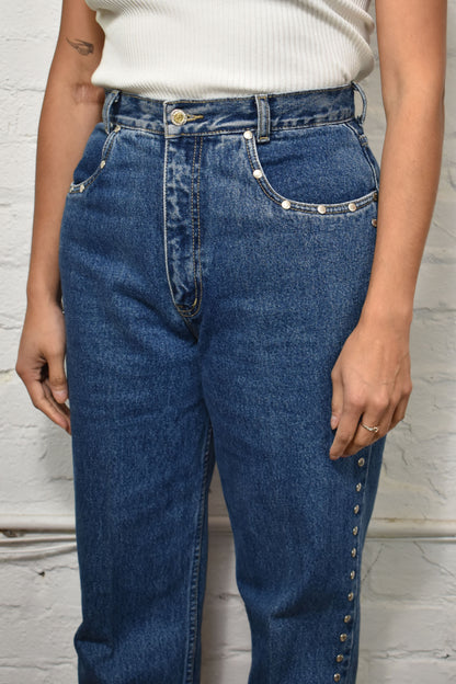 Vintage 90s "Lawman" Studded Jeans