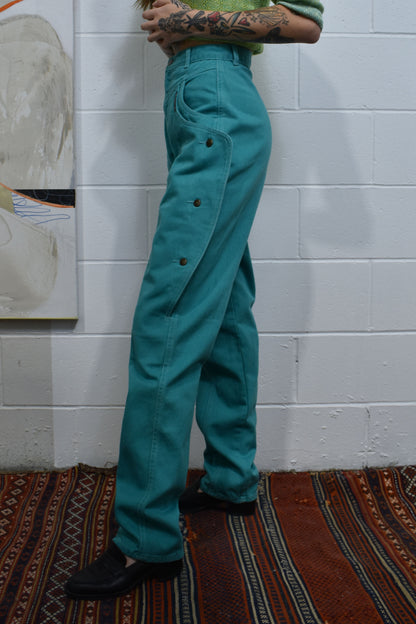 Vintage "Rocky Mountain" Western Aqua Jeans