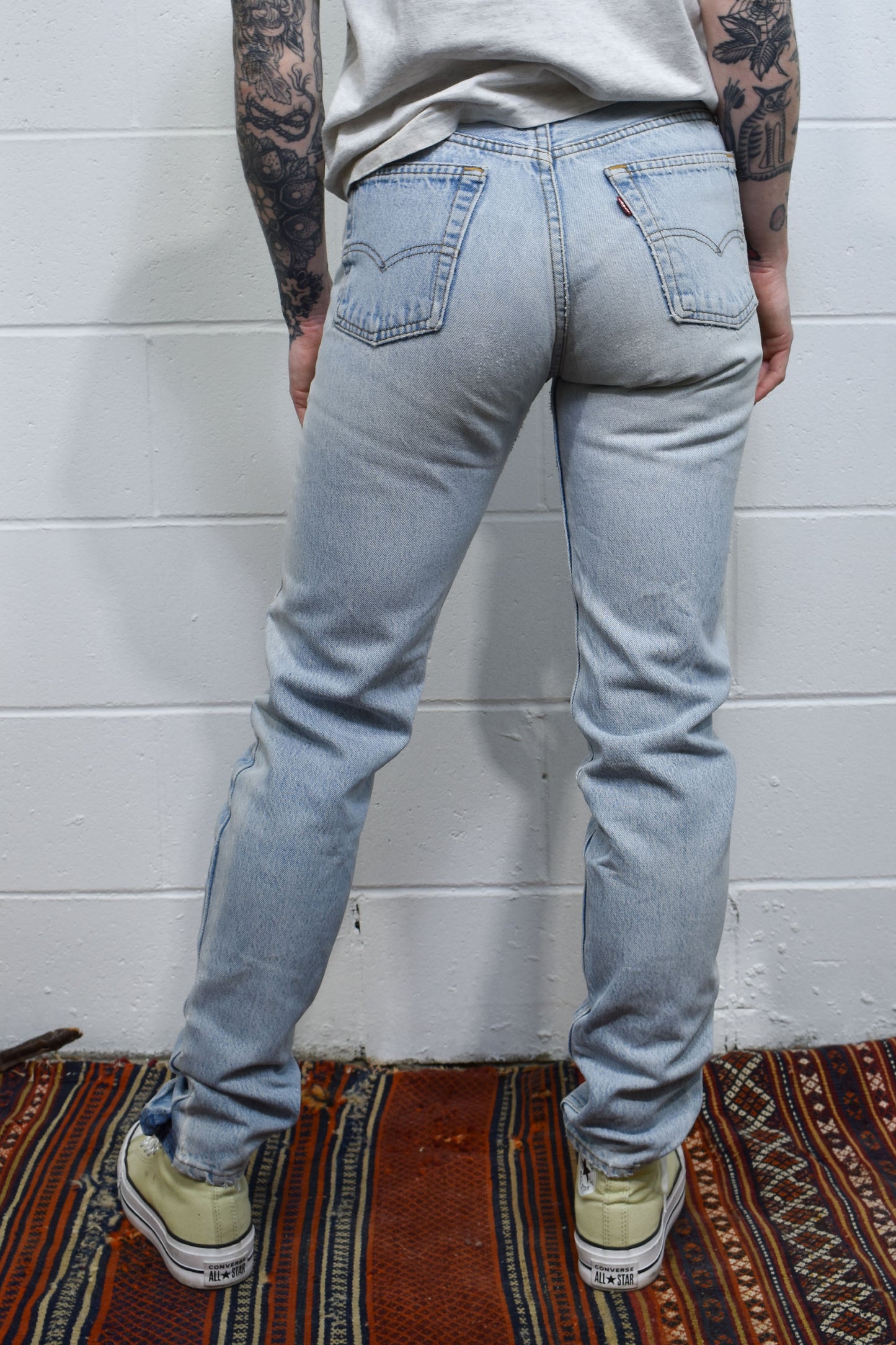Vintage "Levis" Made in USA Light Wash 501 Jeans
