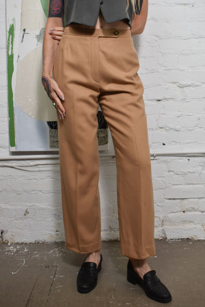 Vintage 1980's "Evan Picone" Beige Wool Pants