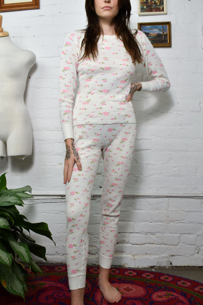 Vintage 70's Floral Thermal Set