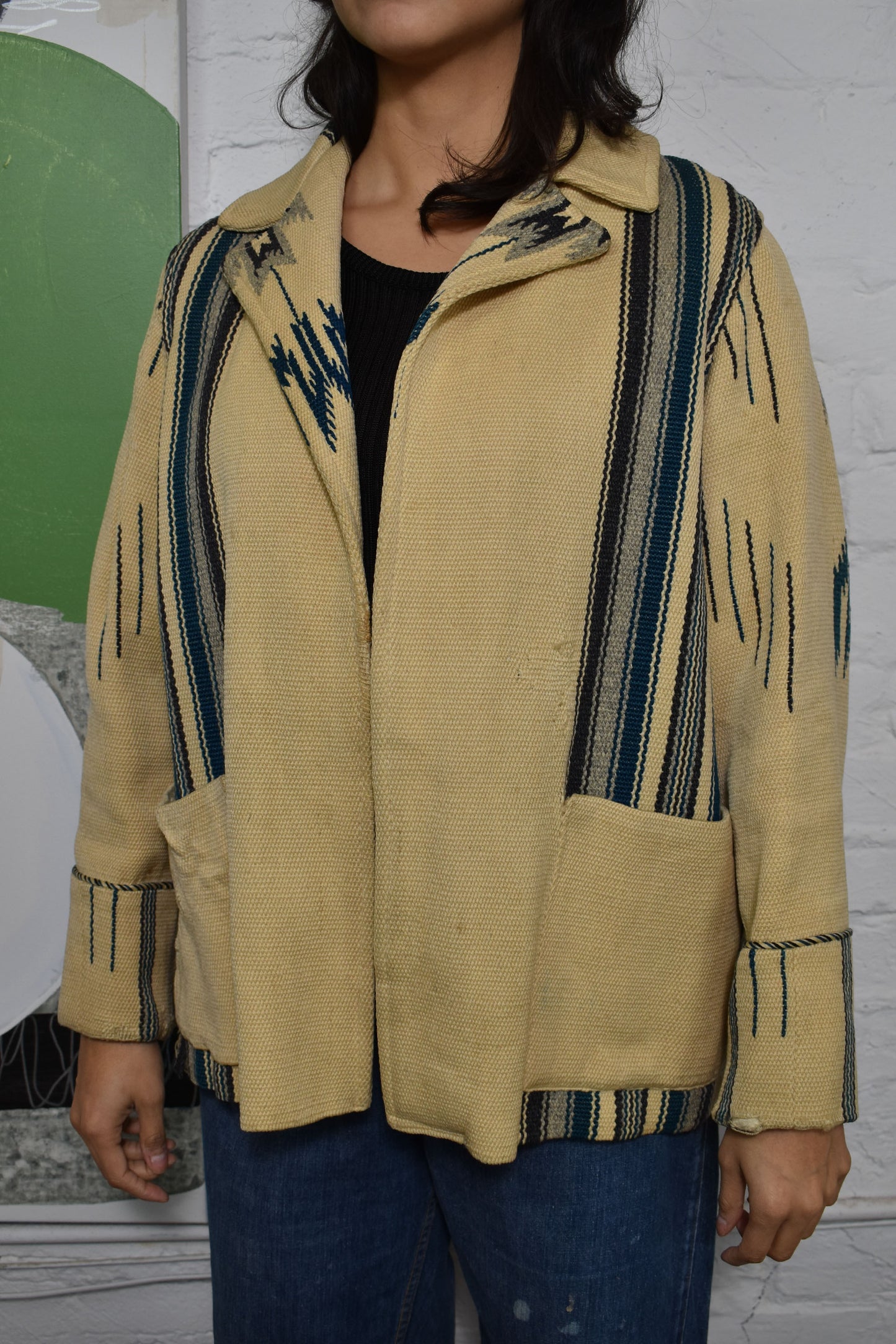 Vintage 40's/50's Wool Chimayo Woven Jacket
