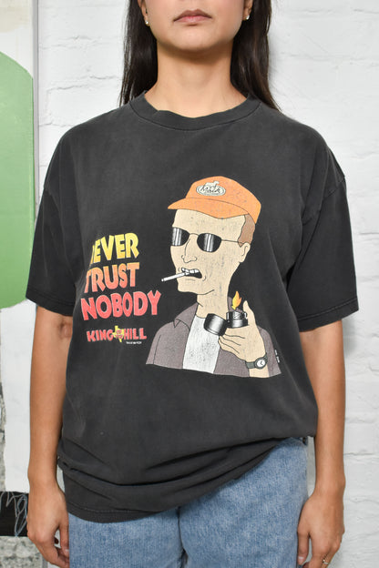 Vintage 1999 "Never Trust Nobody" King of the Hill T-Shirt