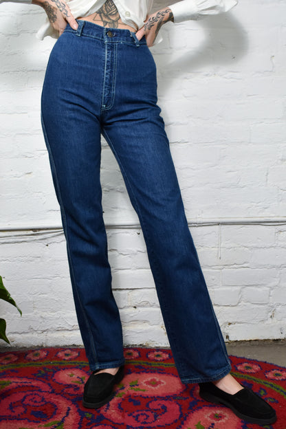 Vintage 1970's "Levis" Dark Wash Straight Leg Jeans