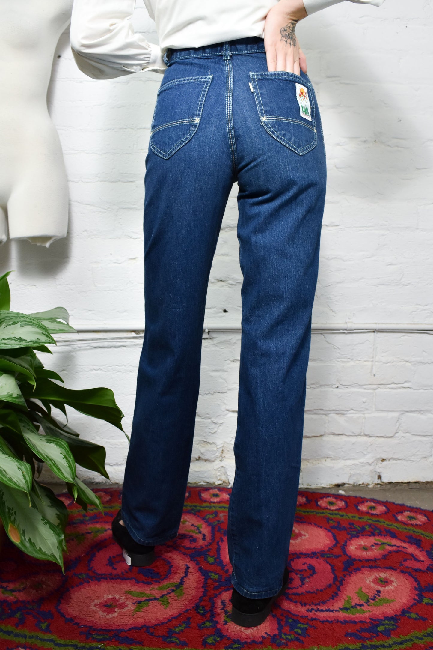 Vintage 1970's "Levis" Dark Wash Straight Leg Jeans