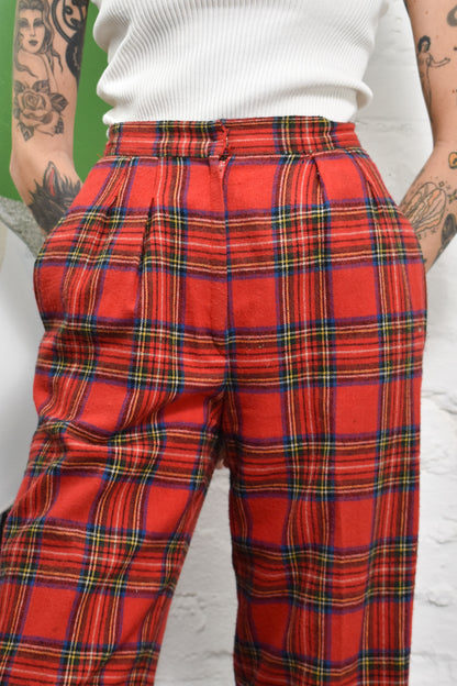 Vintage Tartan Plaid Trousers