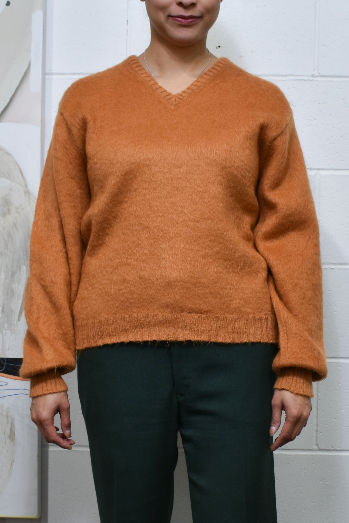 Vintage "The Baggy Shag" Marmalade Mohair Sweater