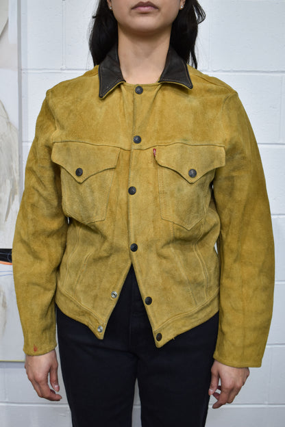 Vintage 1950's "Levis" Big E Shorthorn Suede Jacket