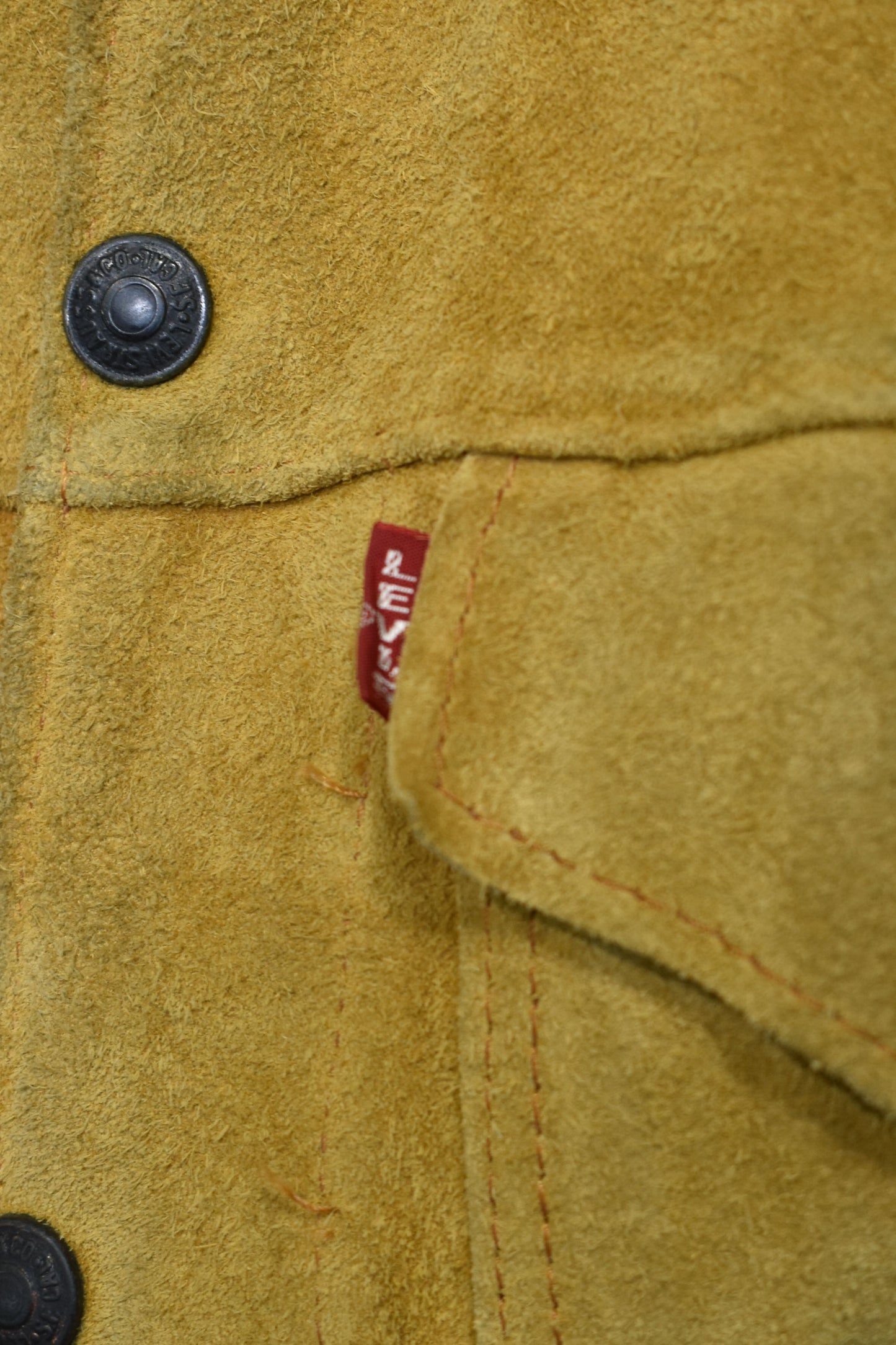 Vintage 1950's "Levis" Big E Shorthorn Suede Jacket