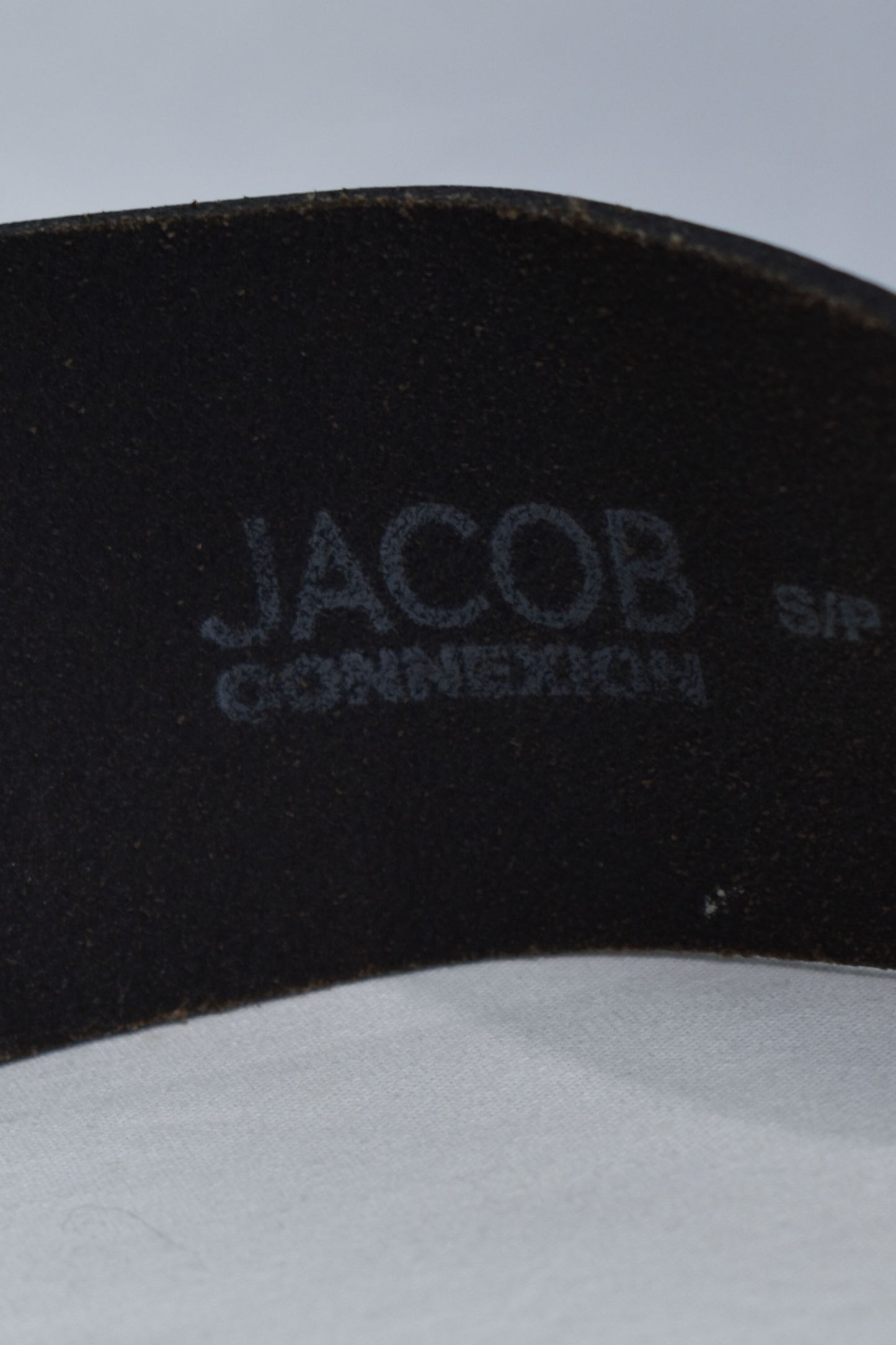 Vintage 90's "Jacob" Italian Leather Belt with Silver Buckle