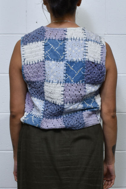 Vintage 90's Quilted Knit Vest Top