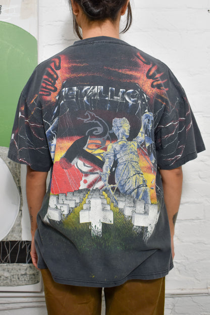 Vintage 1991 Metallica All Over Print Album T-Shirt