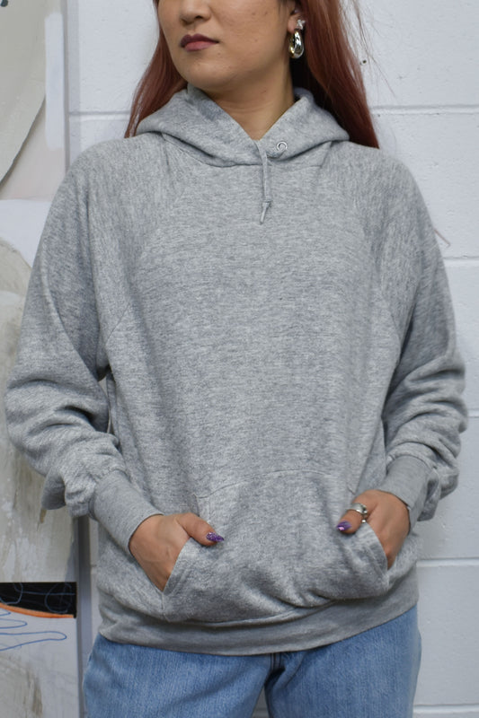 Vintage 1980's Sports Photography Heather Grey Hoodie