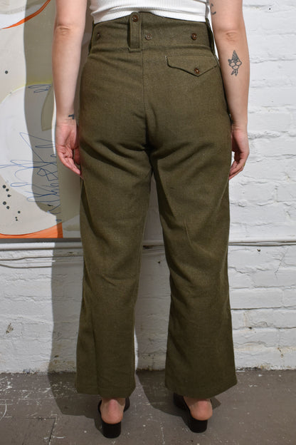 Vintage 50s Army Wool Cargo Pants