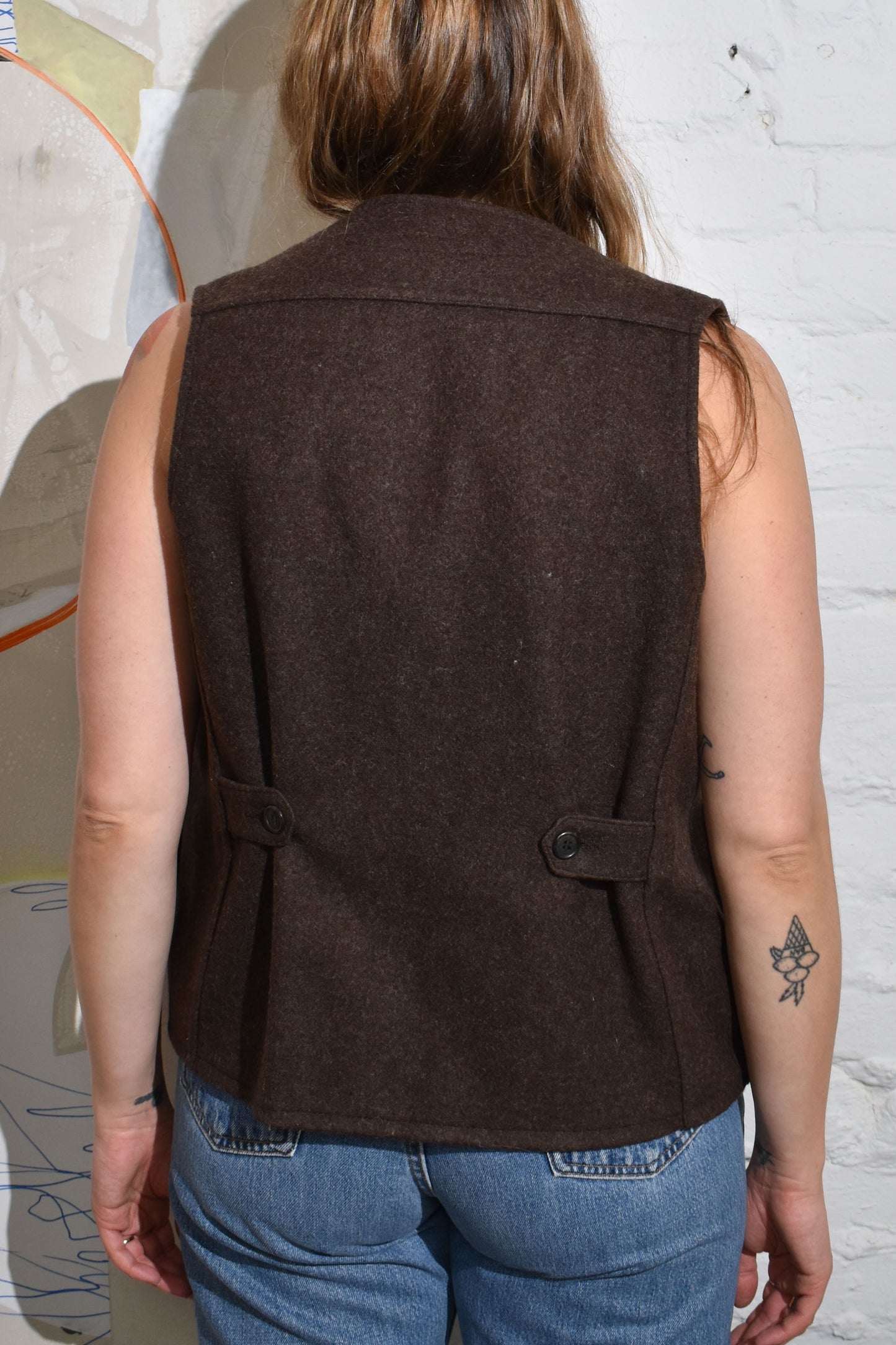 Vintage "Filson" Brown Wool Mackinaw Vest