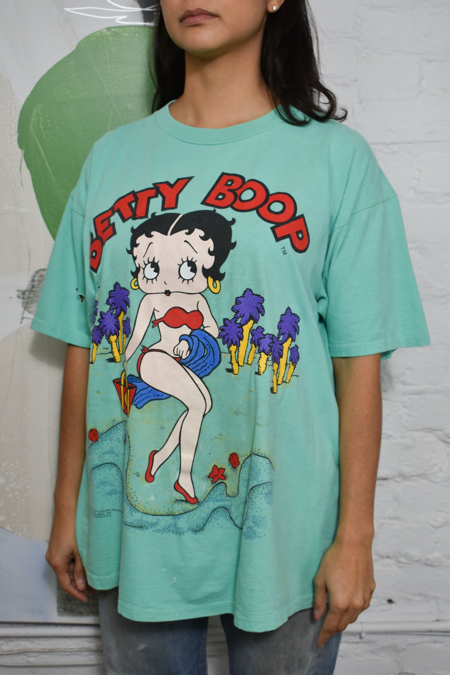 Vintage 90s Betty Boop Beach T-shirt