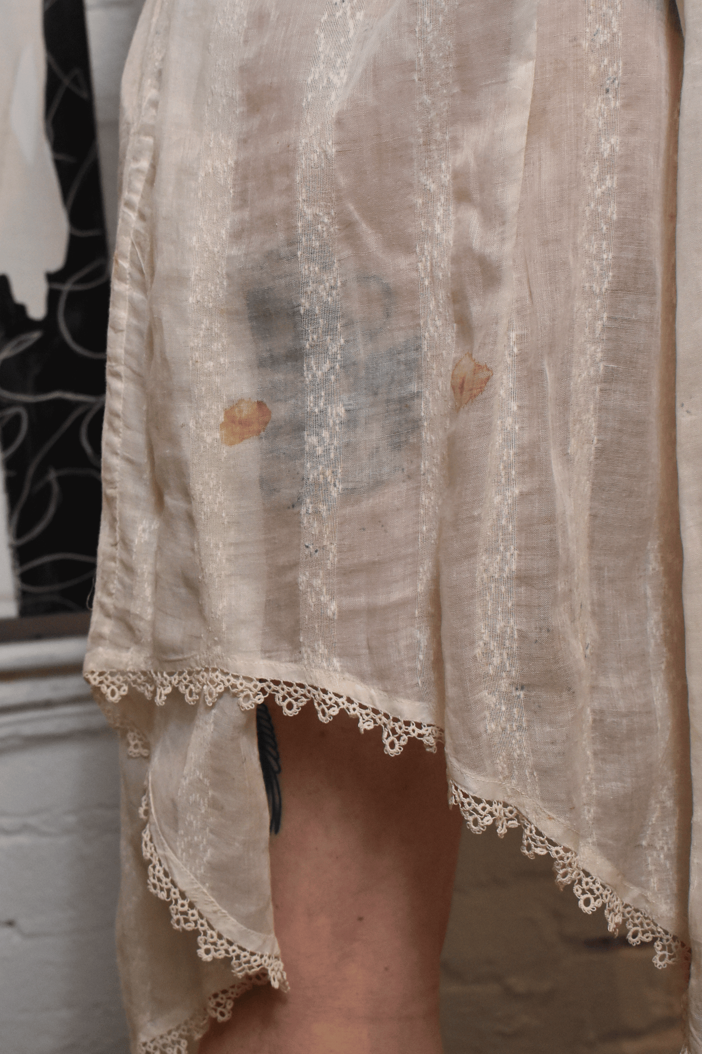 Vintage Antique Gauze Cotton Dress