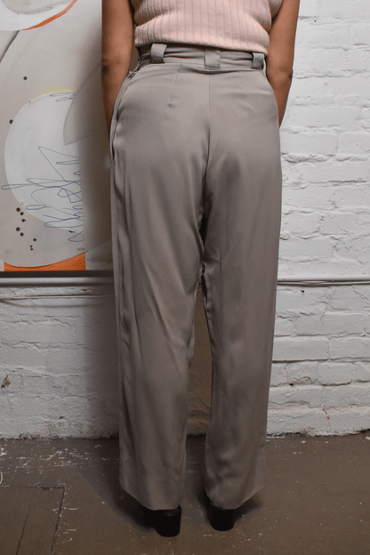 Vintage 1940s Silver High Waisted Trousers