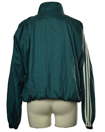 Vintage 90s Adidas Track Suit in Emerald Green Nylon Size M