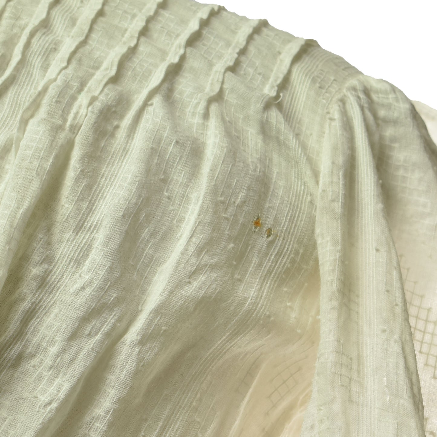 Antique Victorian Cotton Button Up Lace Detail Dress
