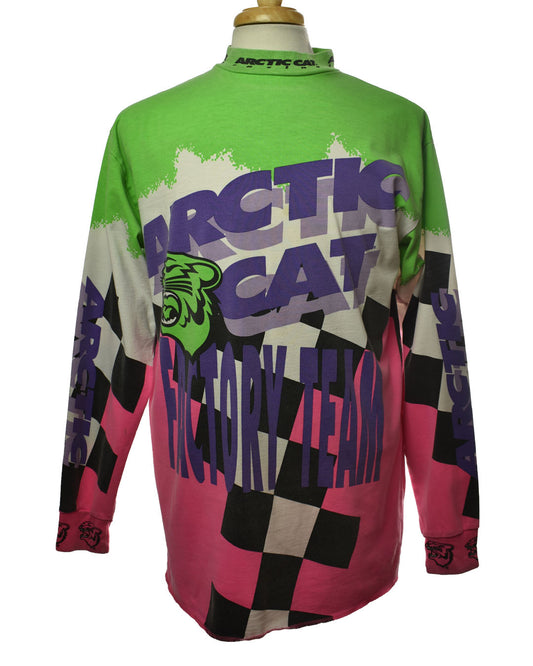 Vintage 90s Arctic Cat Factory Team Long Sleeve T-shirt Size L - Fast Racing Tee