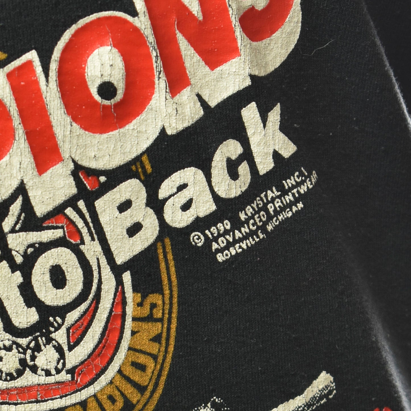 Vintage 90s Detroit Pistons Bad Boys Hammer Time Back to Back World Champions NBA Finals T-shirt