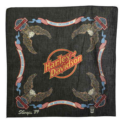 Vintage Harley Davidson Motors 50/50 Bandana - Made in USA