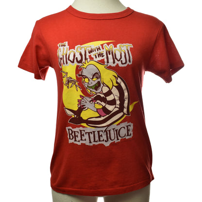 Vintage 1989 Animated The Ghost with the Most Beetlejuice Red Single Stitch Tee