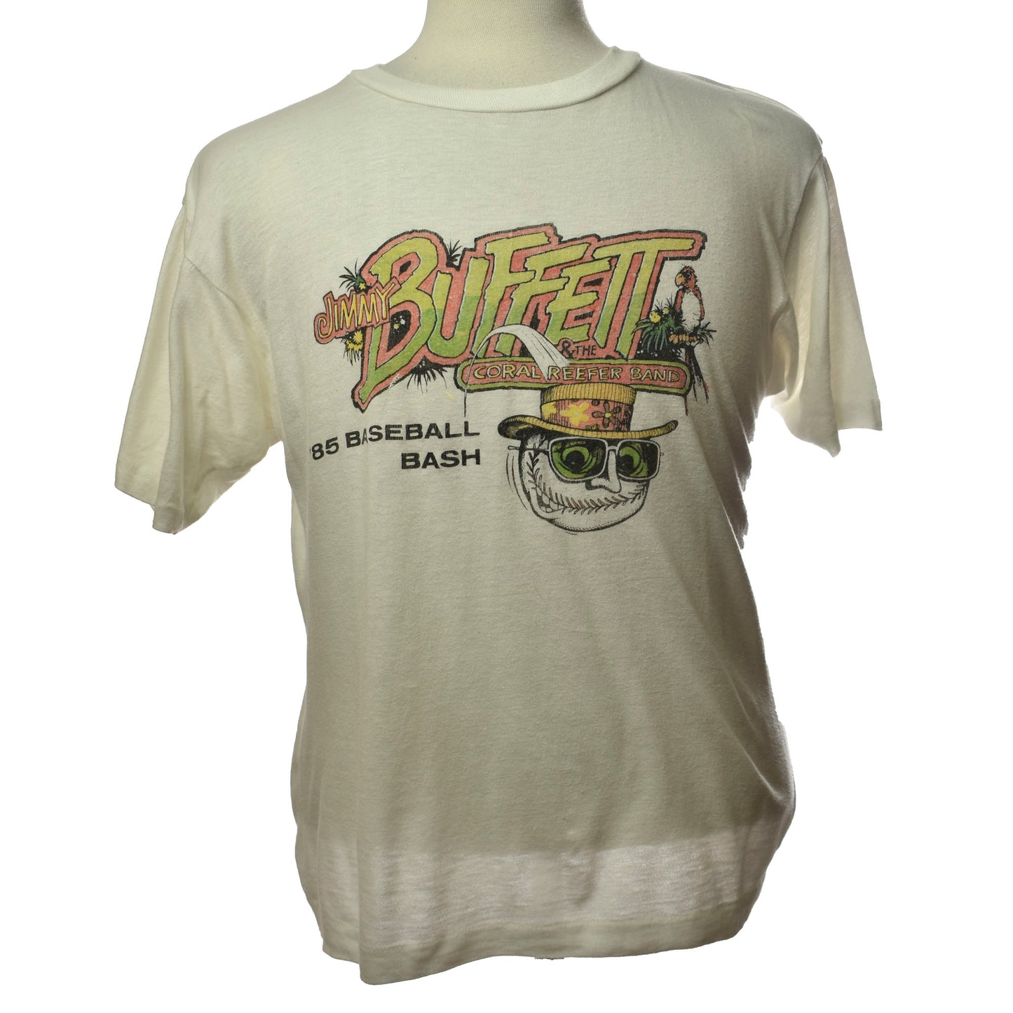 Vintage 1985 Jimmy Buffett & The Coral Reefer Band Concert Sports Tour Single Stitch T-shirt