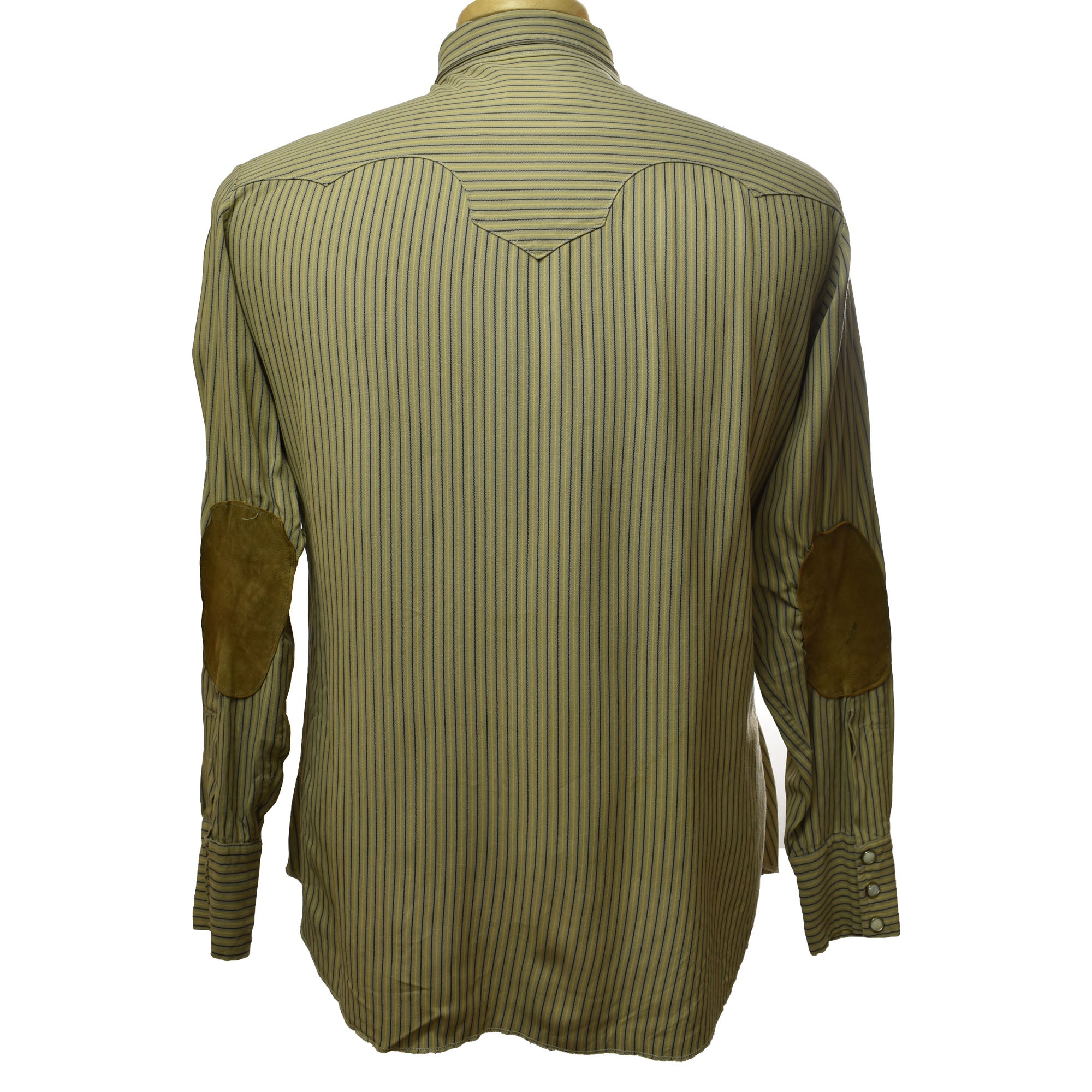 Vintage 50s Tailored By California Ranchwear Western Stripped Snap Button  Up - Made In USA