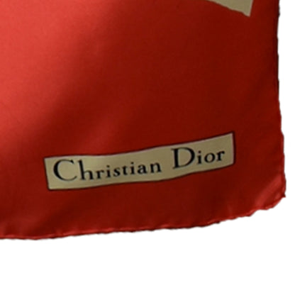 Vintage Christian Dior Silk Abstract Scarf