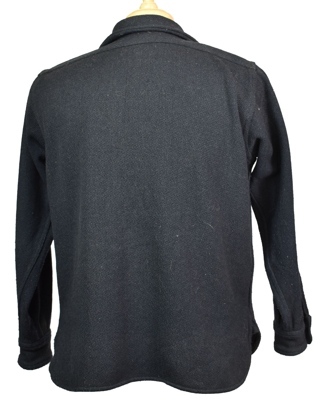 Vintage 50s Genuine C.P.O. Navy Melton Product Wool Shirt Jacket