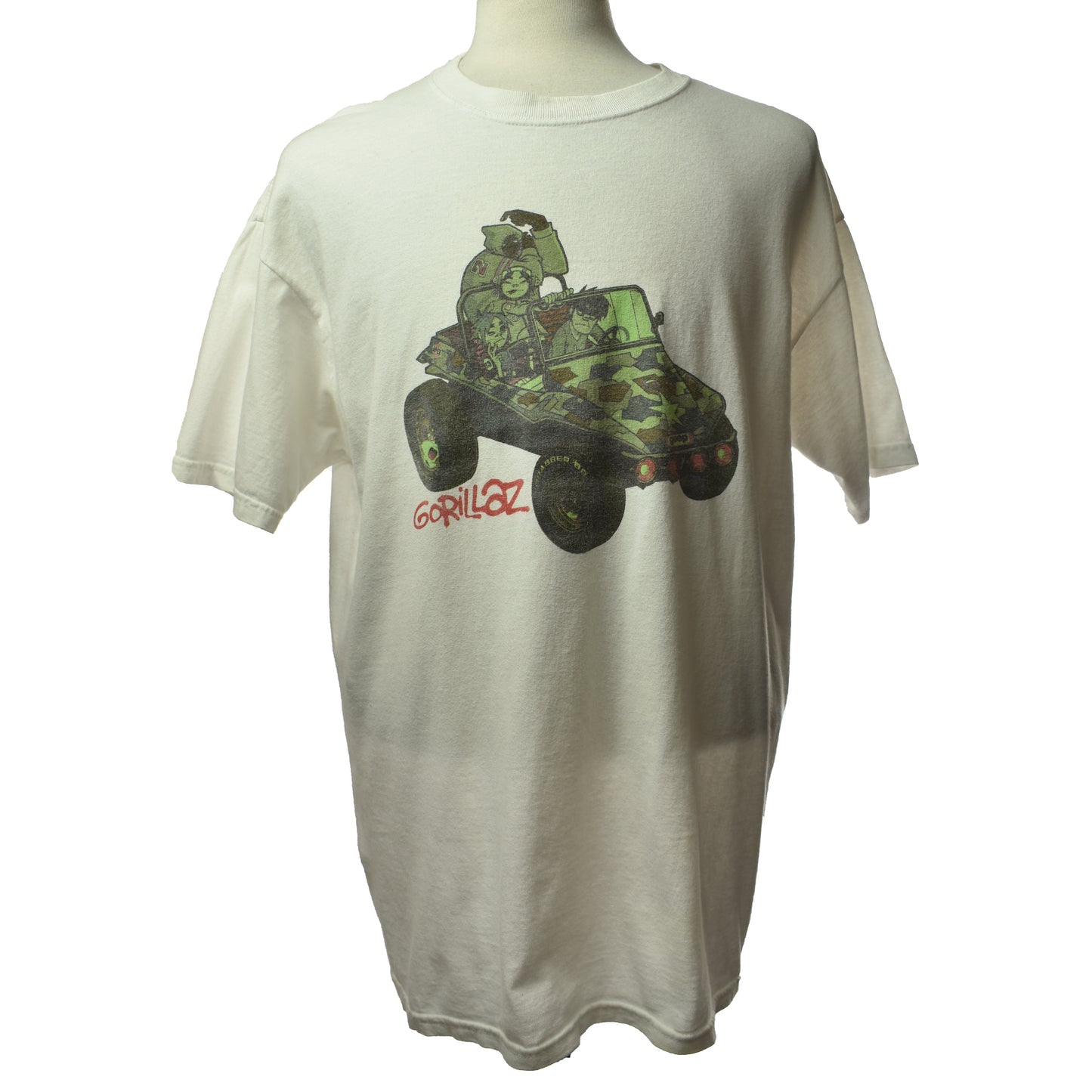 2000s Gorillaz Self Titled 2001 Album Band T-Shirt