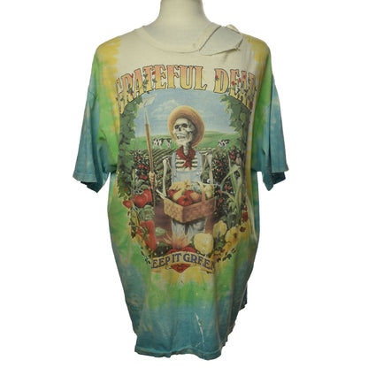 Vintage 1998 Thrashed Grateful Dead Keep It Green T-shirt Size 2X