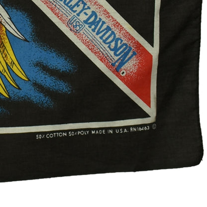 Vintage Harley Davidson The American Way Eagle Bandana Handkerchief