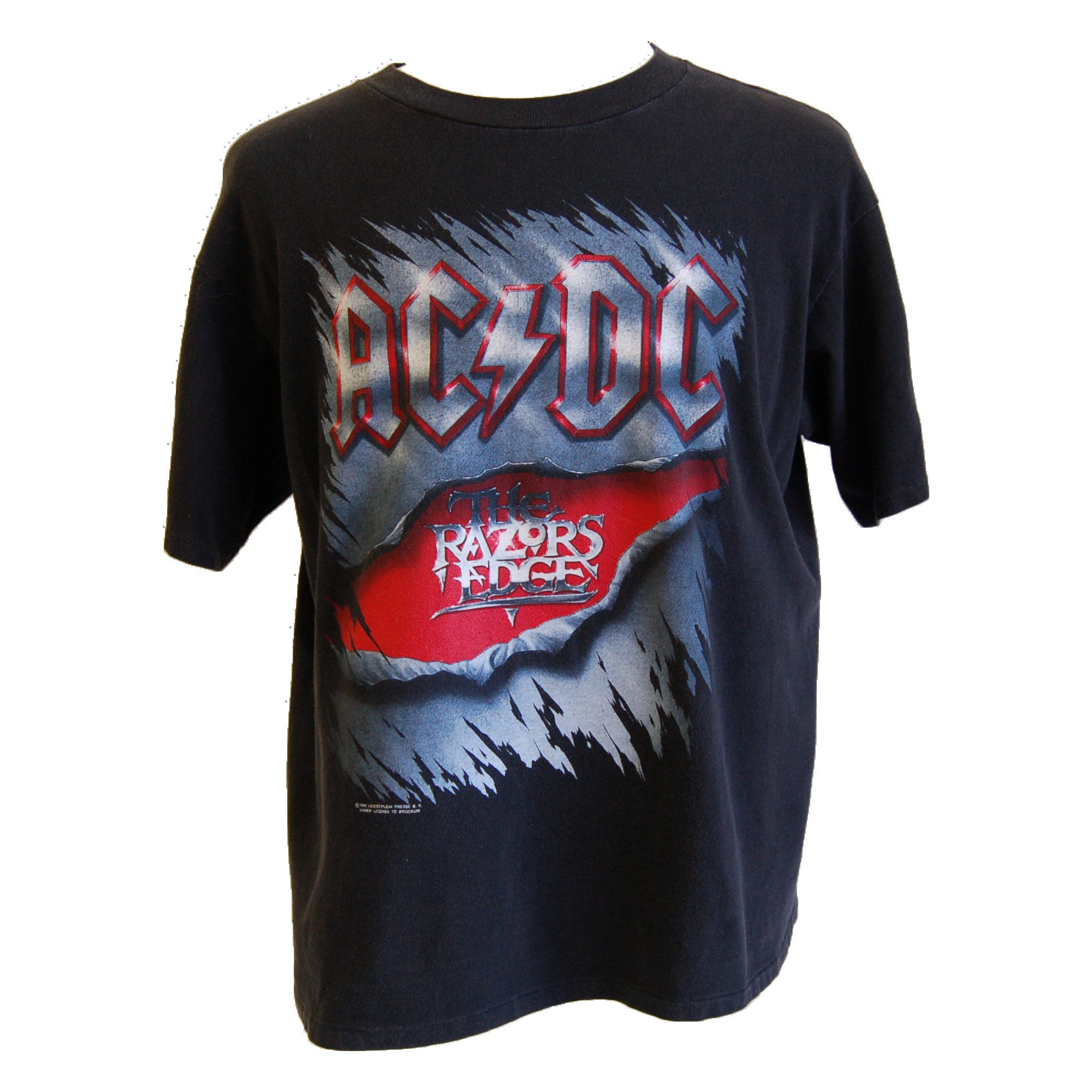 90's ACDC tee!!ネックUネック