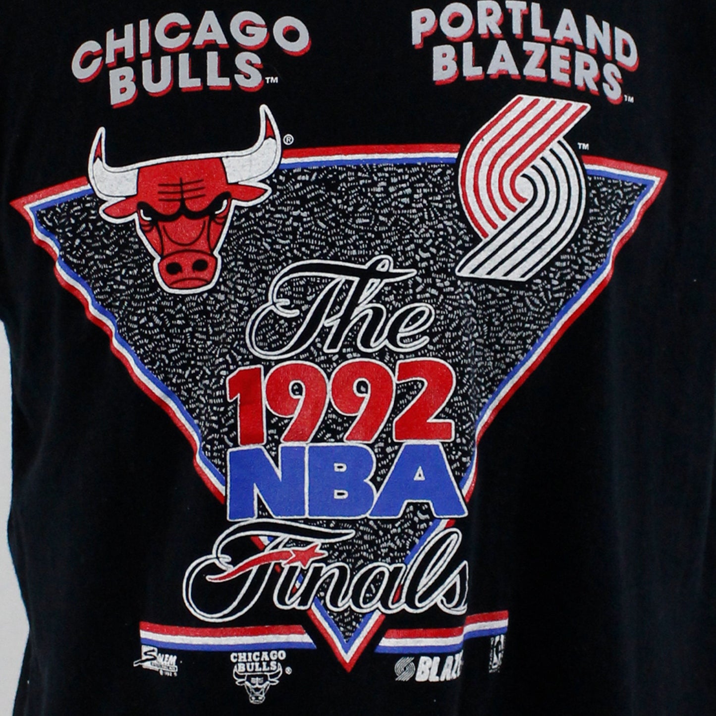 Vintage 1992 Bulls vs Blazers NBA Finals Tee