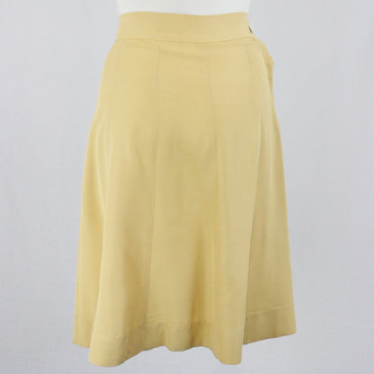 Vintage 1940's Butter Yellow Skirt