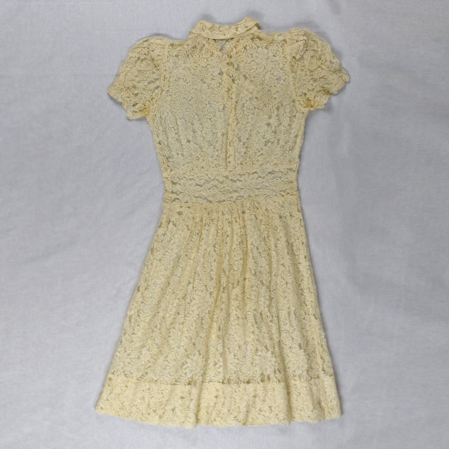 Vintage 1930's/40's Butter Lace Dress
