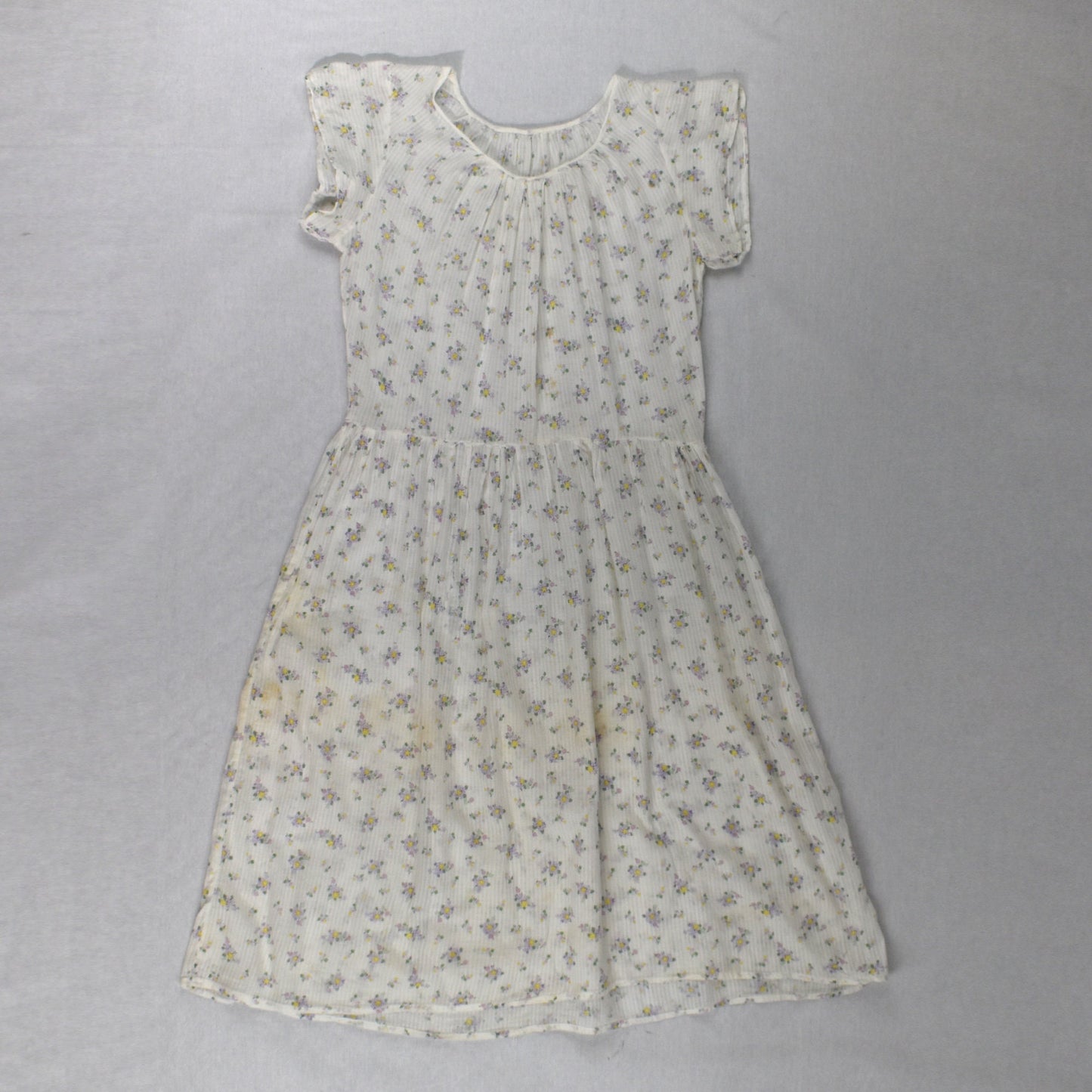 Vintage 1930's Cotton Floral Day Dress