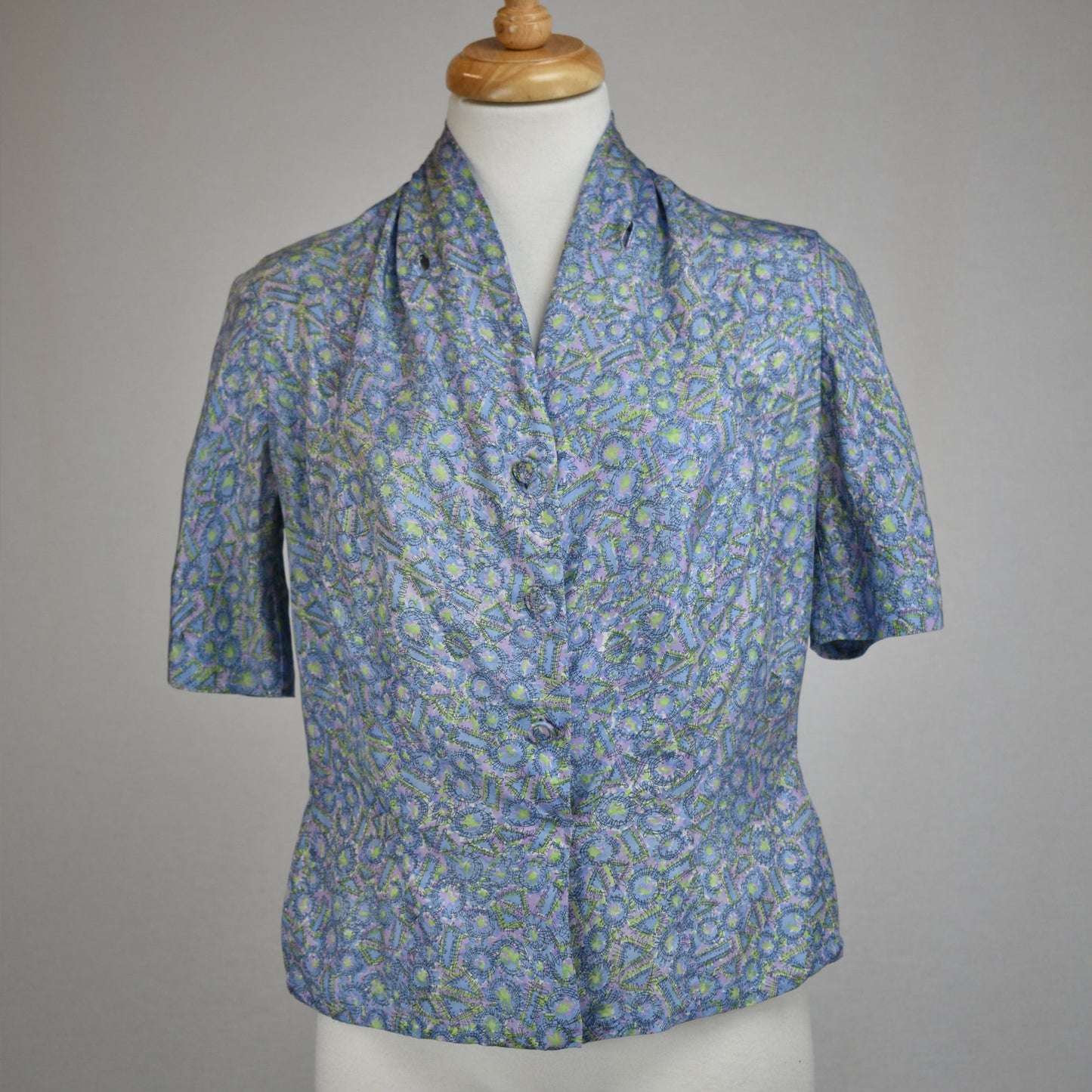 Vintage 50s Silk Blouse Designed by Mr. Lloyd Smartwear
