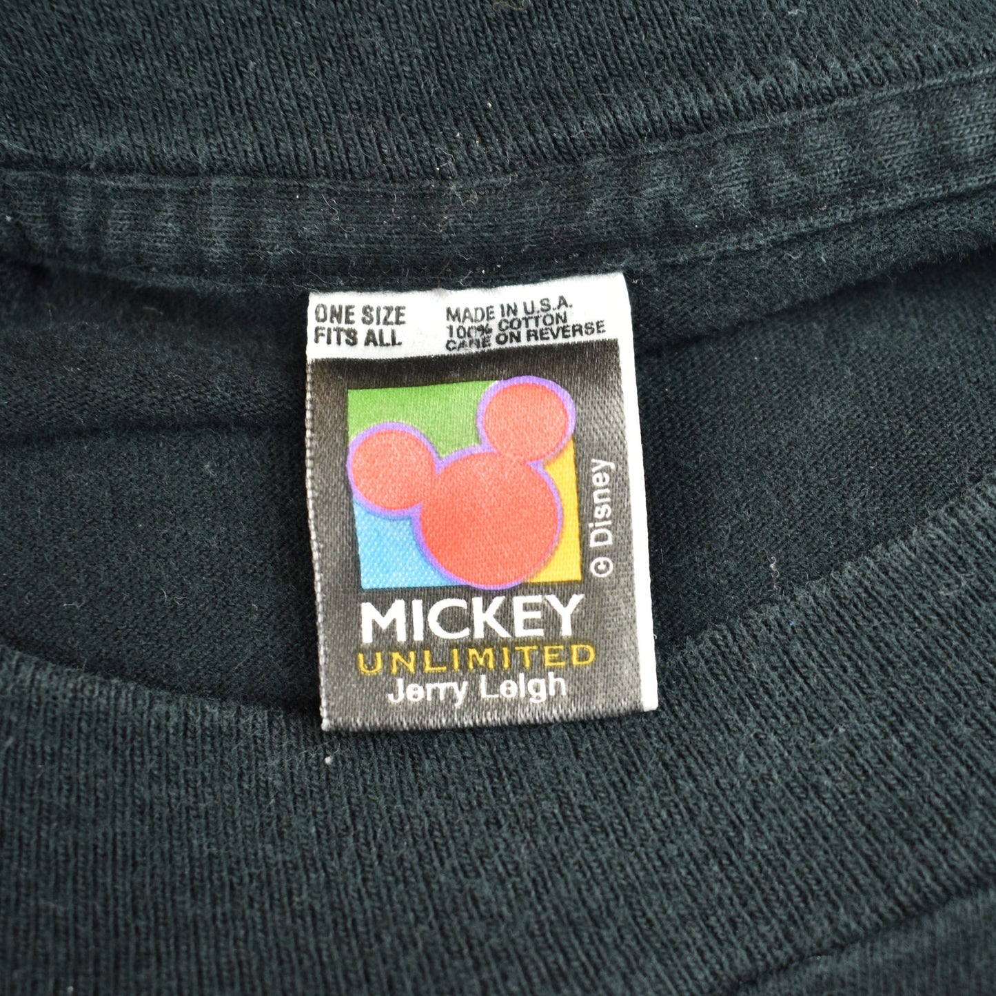 Vintage 90's Jerry Leigh Single Stitch Mickey Disney T-shirt
